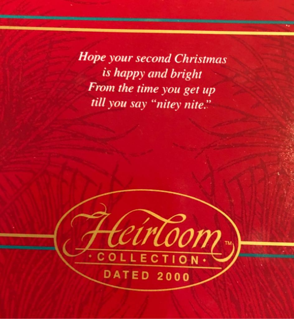 Baby’s Second Christmas - Second Christmas (Child’s Age Collection) ornament collectible [Barcode 018100615420] - Main Image 2