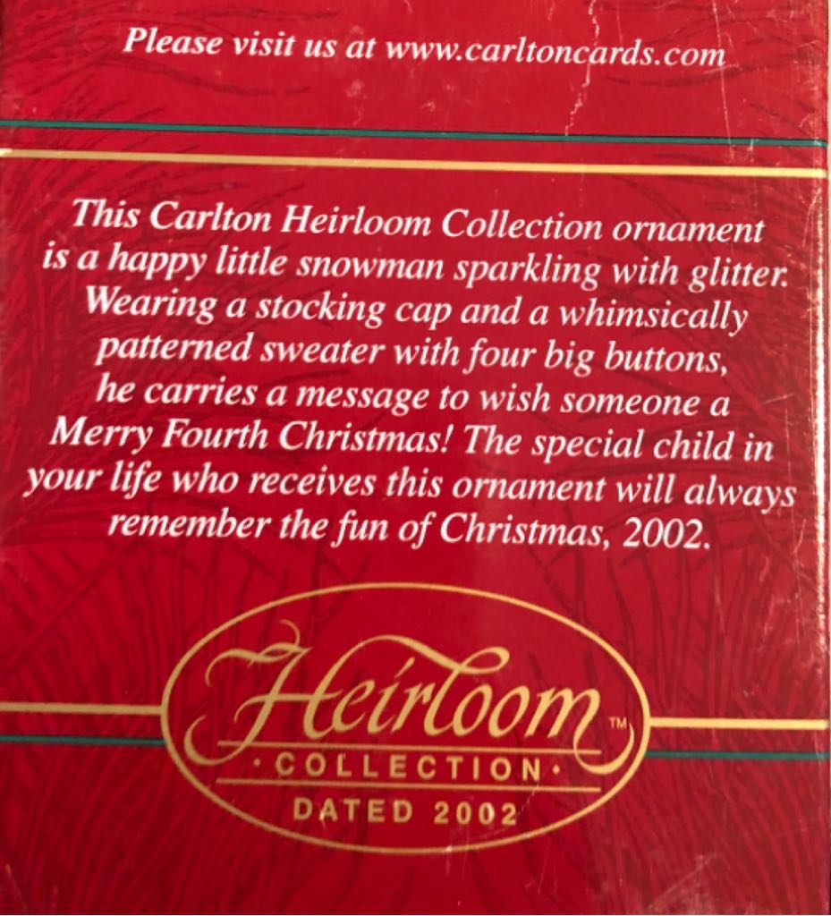 Child’s Fourth Christmas - Fourth Christmas (Child’s Age Collection) ornament collectible [Barcode 018100944506] - Main Image 2