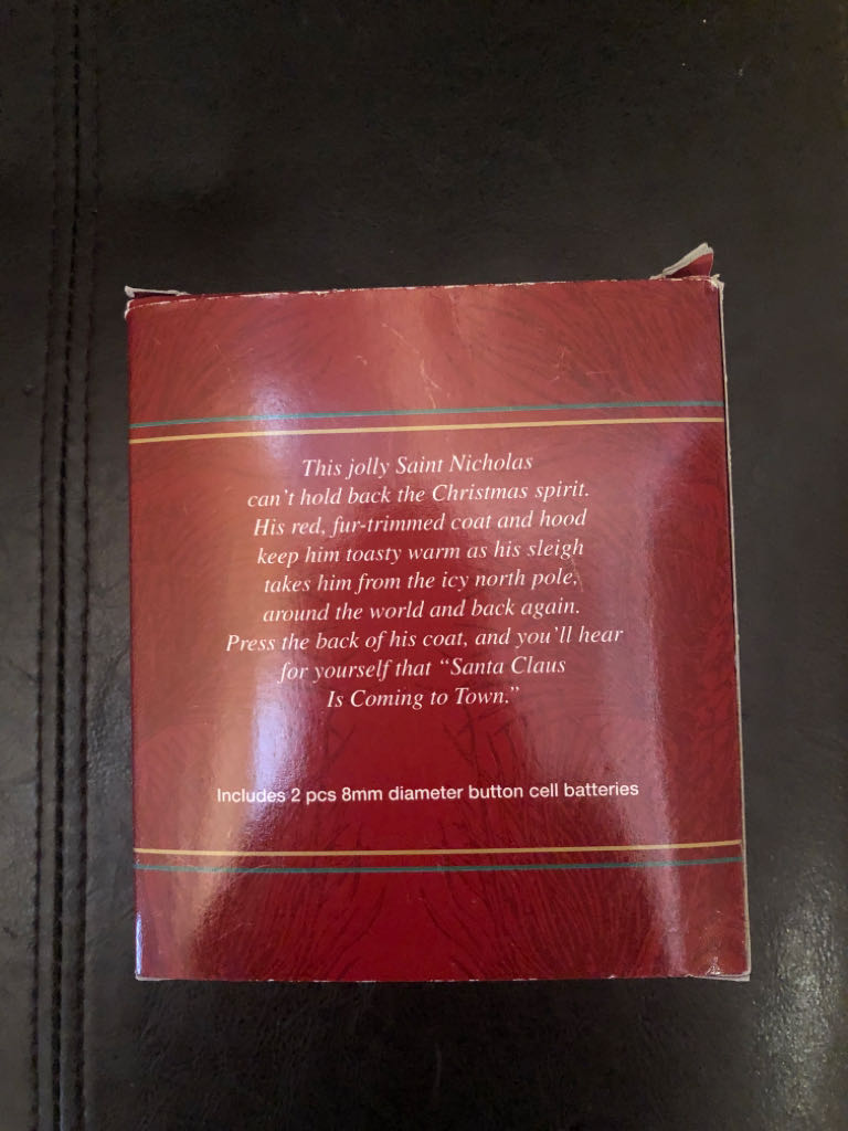 Laughing All the Way - Santa Claus (Santa Claus) ornament collectible [Barcode 018100722524] - Main Image 2