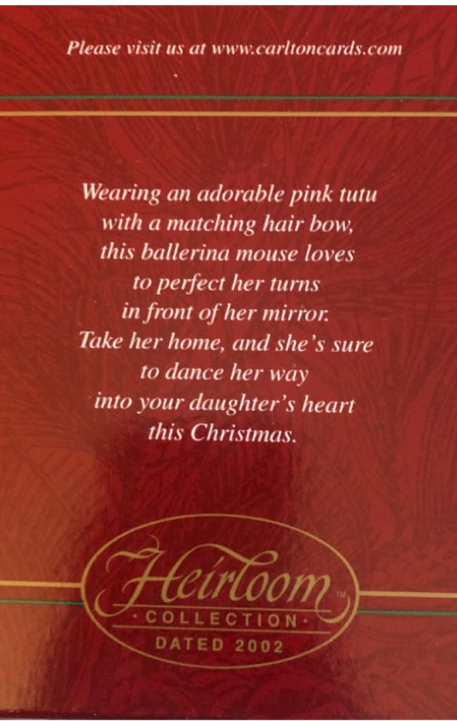 Daughter 2002 - Daughter (Family) ornament collectible [Barcode 018100944551] - Main Image 2