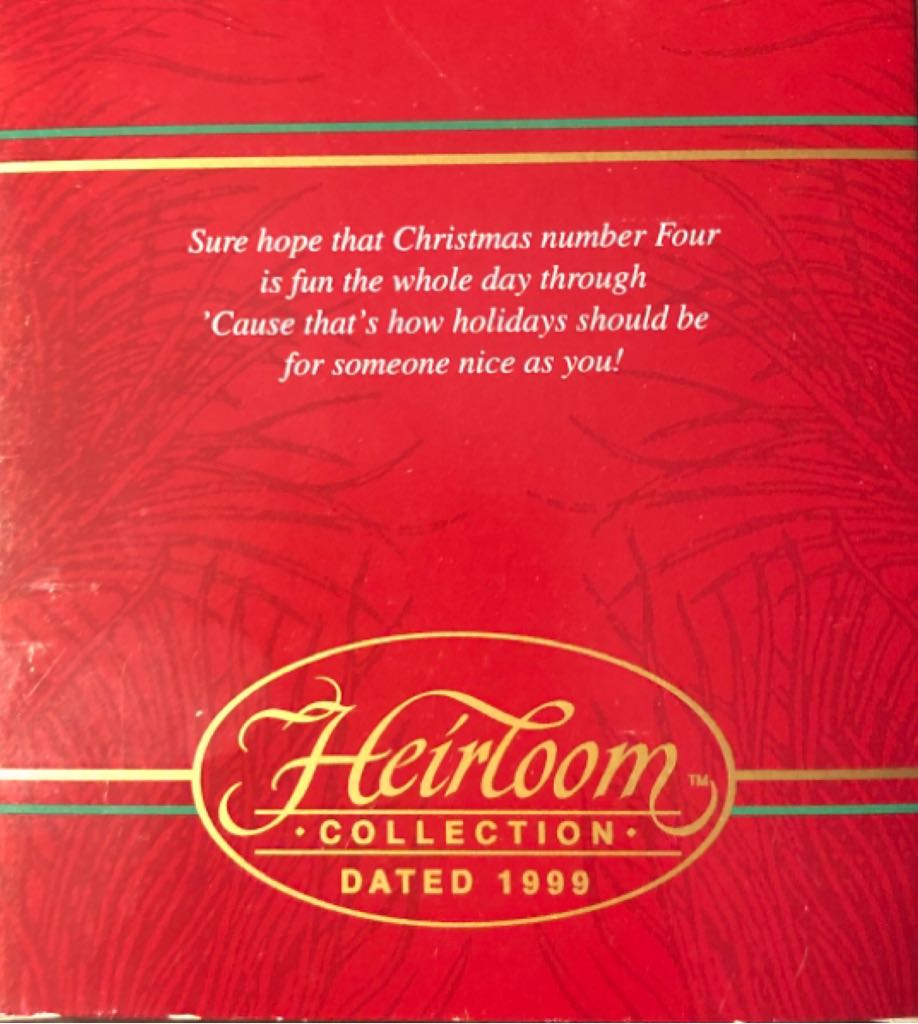 Child’s Fourth Christmas - Fourth Christmas (Child’s Age Collection) ornament collectible [Barcode 018100513894] - Main Image 2