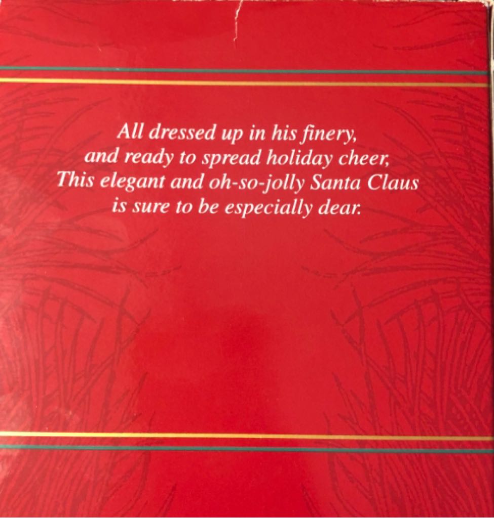 Santa’s Holiday Best - Santa Claus (Santa Claus) ornament collectible [Barcode 018100514235] - Main Image 2