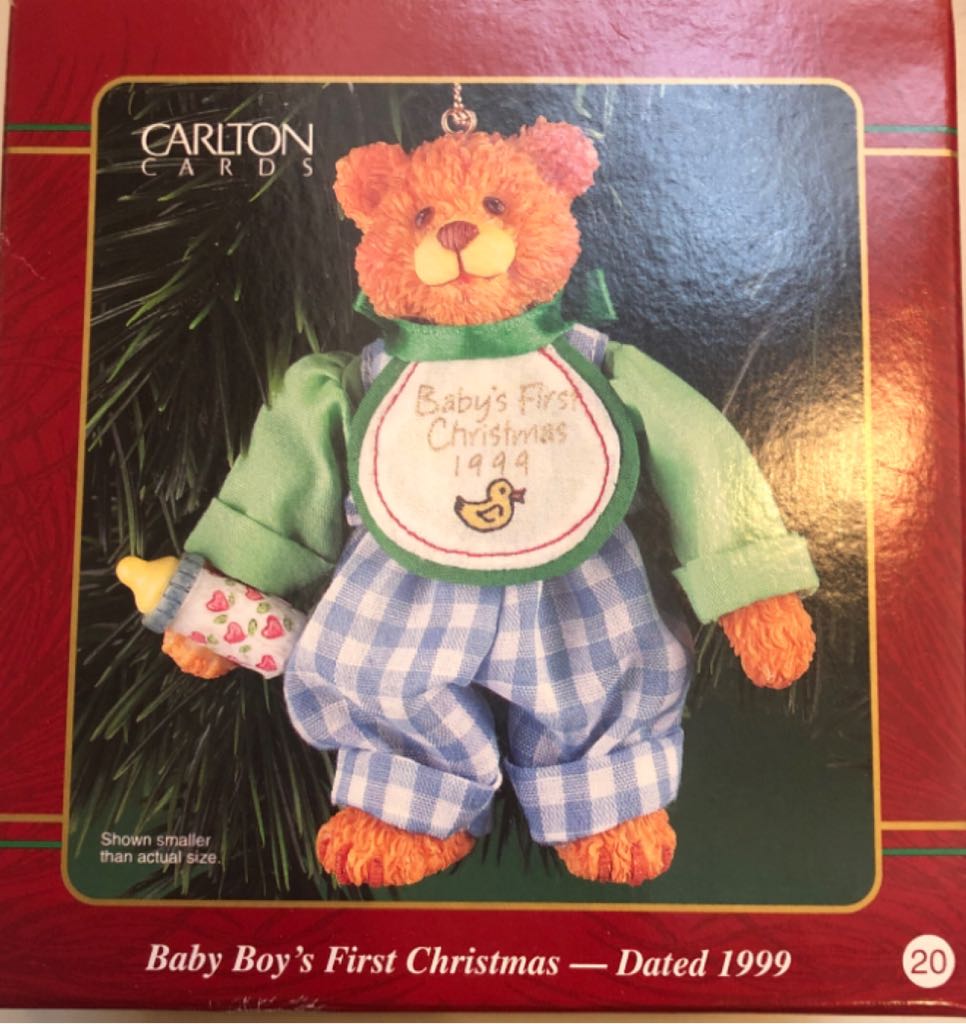Baby Boy’s First Christmas - First Christmas (Child’s Age Collection) ornament collectible [Barcode 018100514099] - Main Image 1