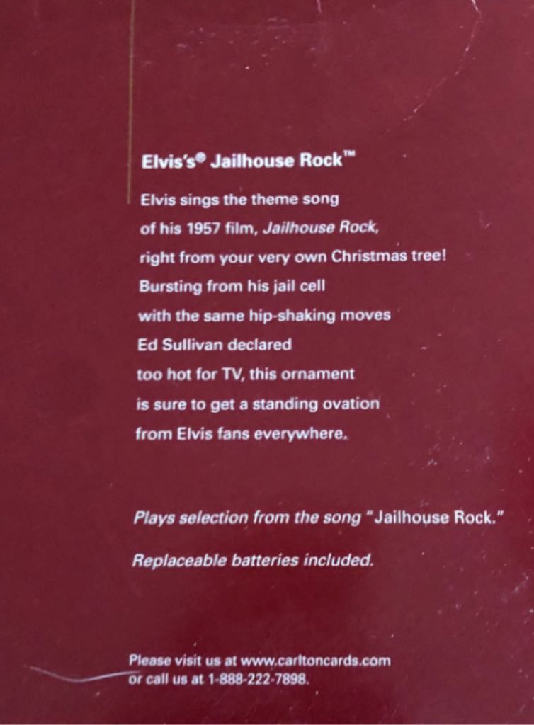 Elvis - Jailhouse Rock - Elvis (Movie) ornament collectible [Barcode 661526172130] - Main Image 2
