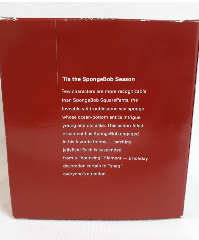 SpongeBob SquarePants - ‘Tis The SpongeBob Season - Nickelodeon Spongebob Squarepants (Television) ornament collectible [Barcode 661526652700] - Main Image 3