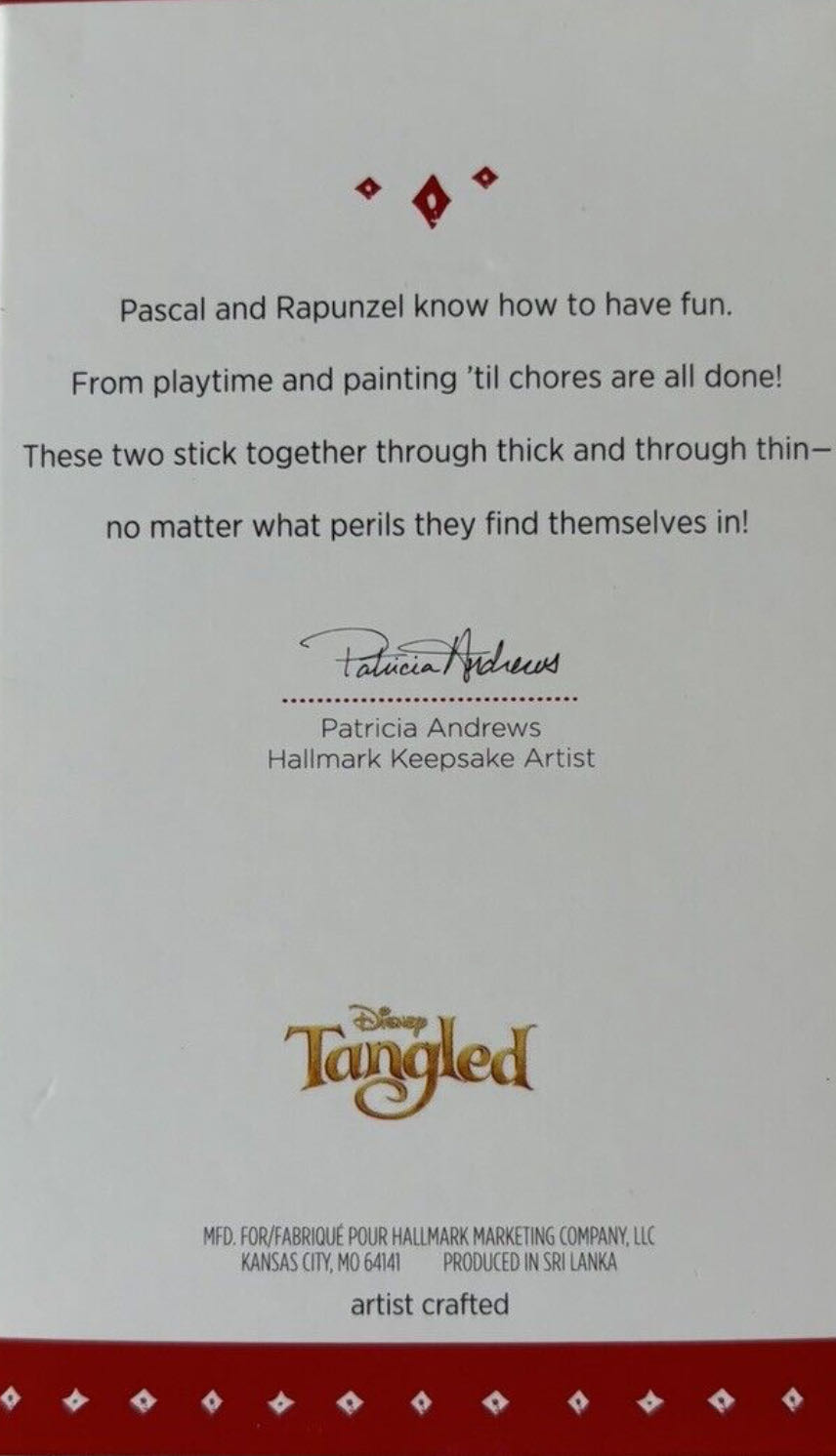 Tangled - Rapunzel And Pascal - Disney - Tangled (Movie) ornament collectible [Barcode 763795978205] - Main Image 4