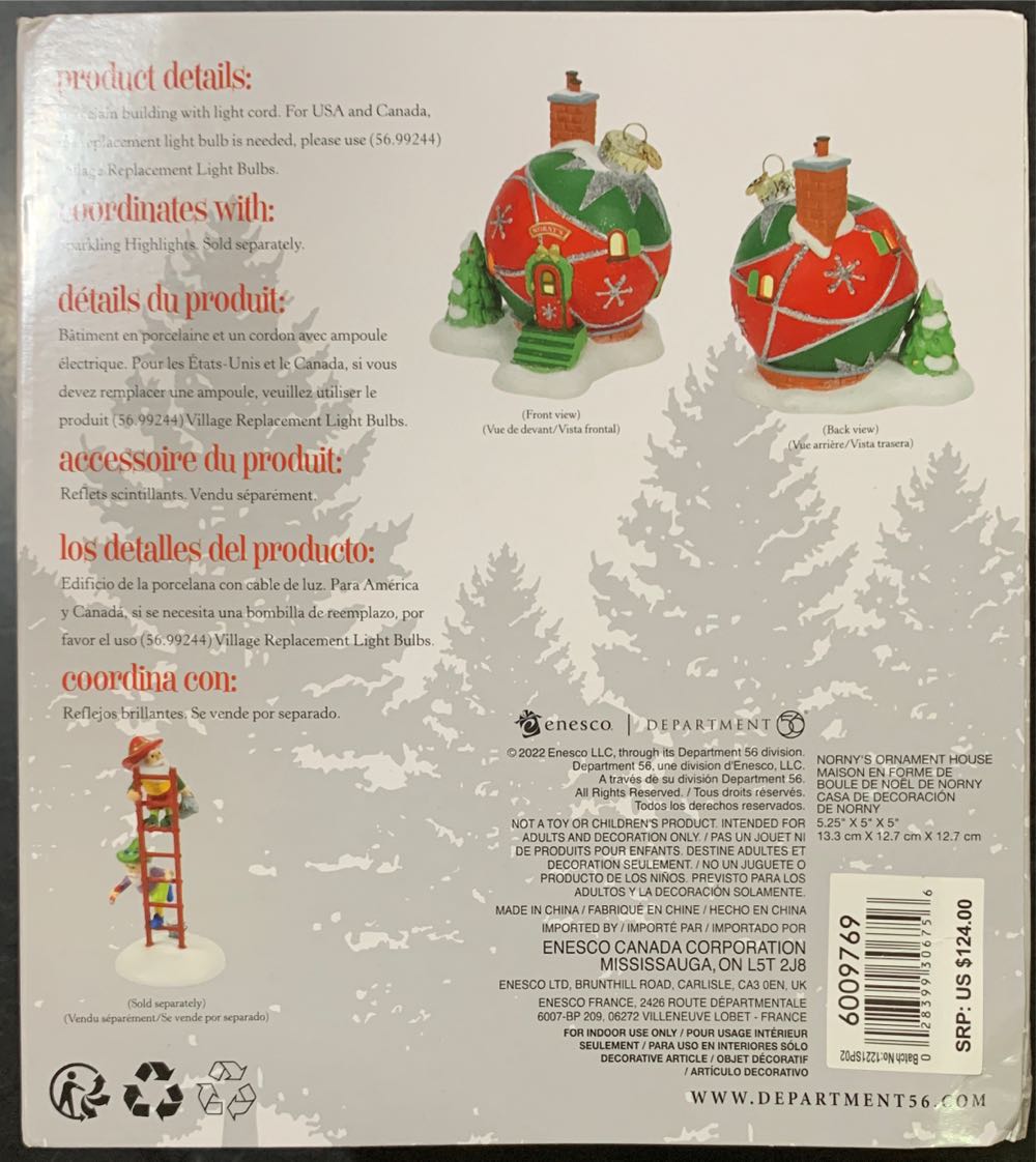 Norny’s Ornament House - North pole series ornament collectible [Barcode 028399306756] - Main Image 3