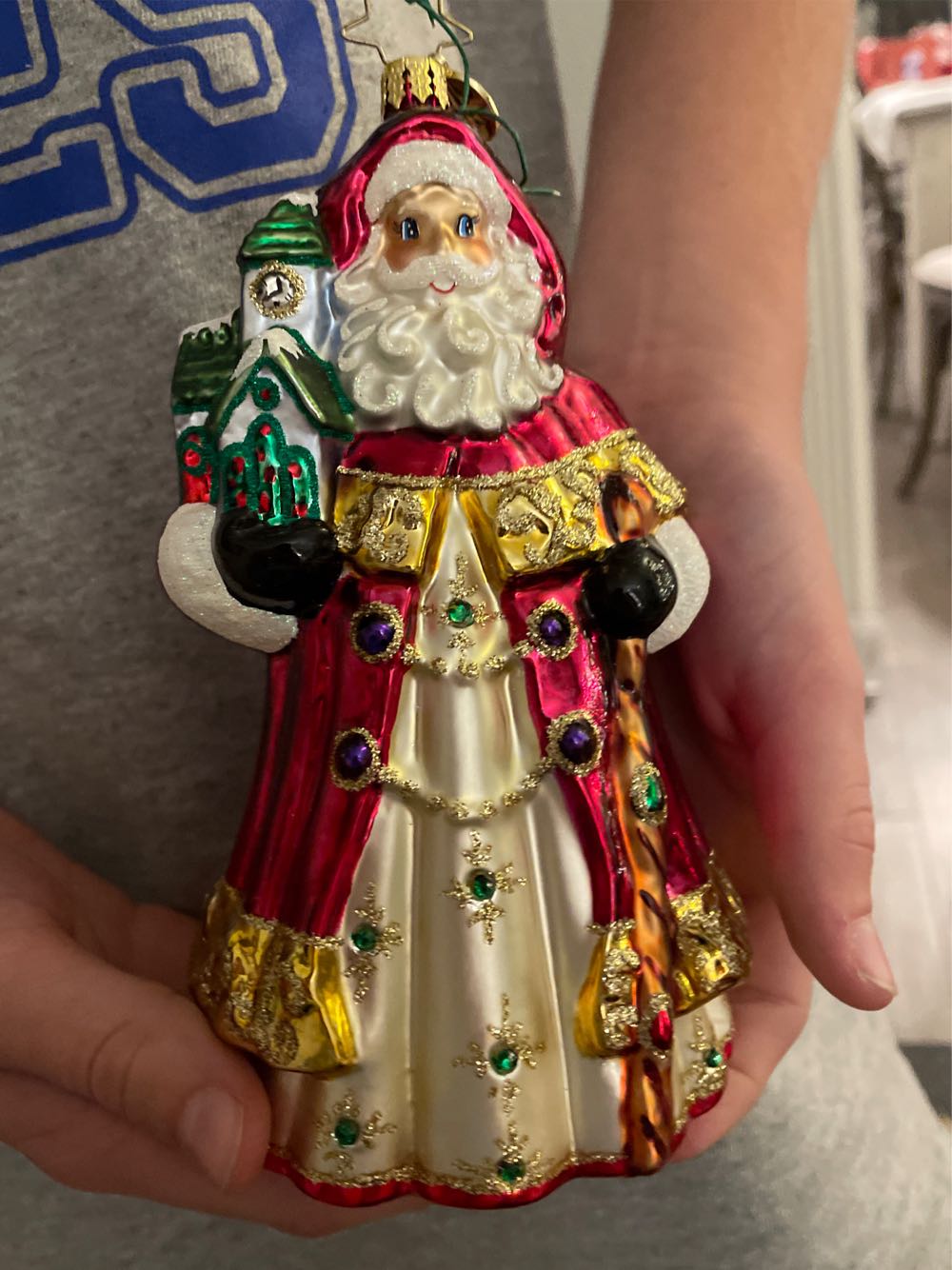 Poland - Teardrop - Flowers - Pink, Yellow, Green, White, Gold Glitter