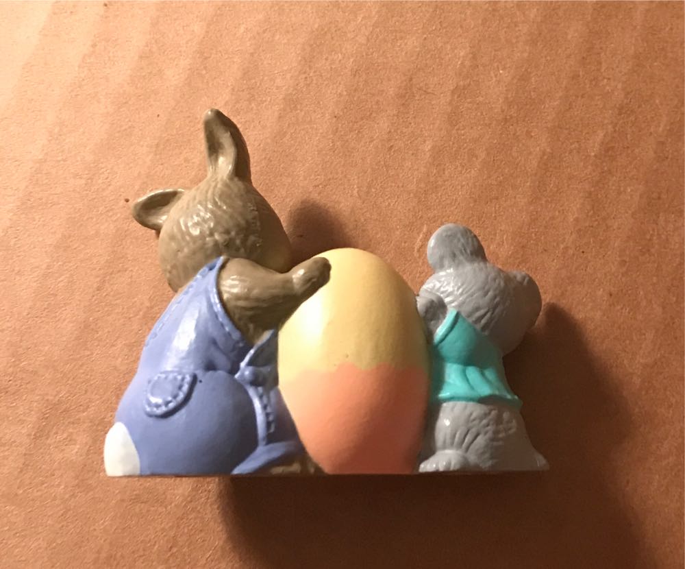 Merry Miniatures Easter Rabbit & Mouse  ornament collectible - Main Image 2