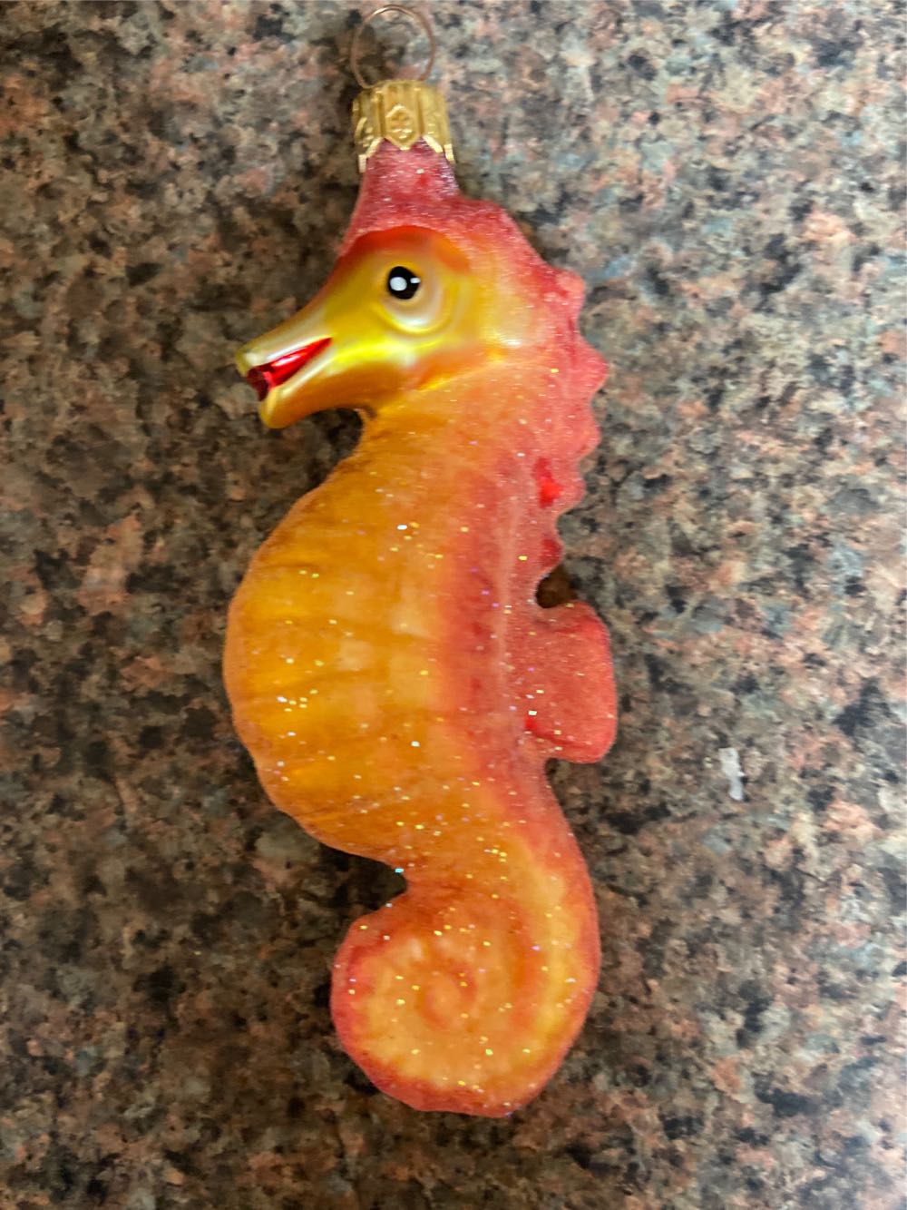 Sea Horse: Charlie Red/orange  (Ocean) ornament collectible - Main Image 2