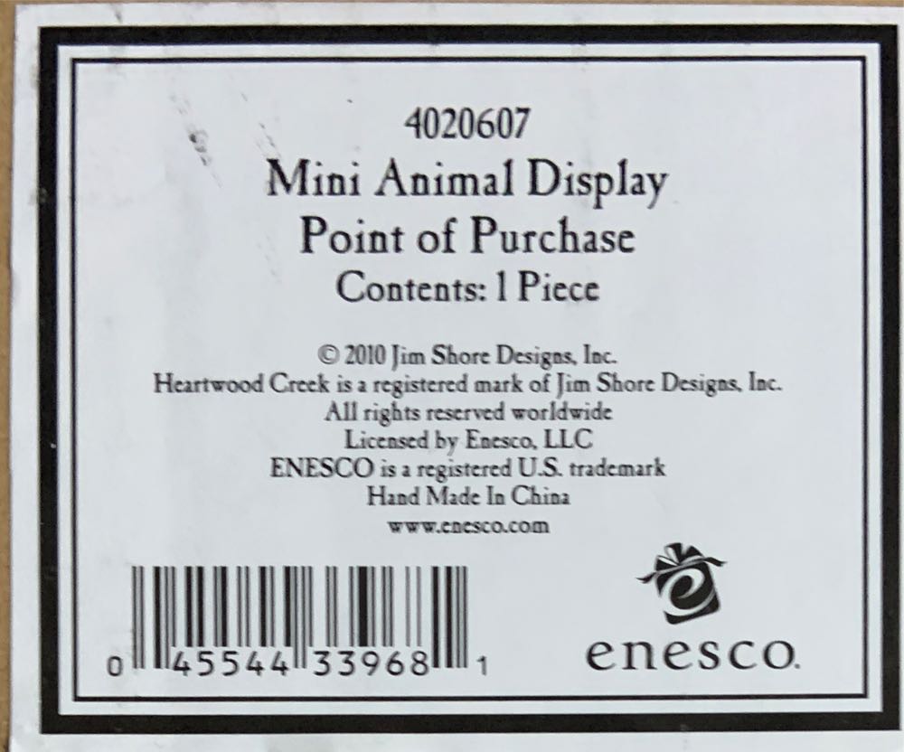 Mini Animal Display Point To Purchase  ornament collectible [Barcode 045544339681] - Main Image 2