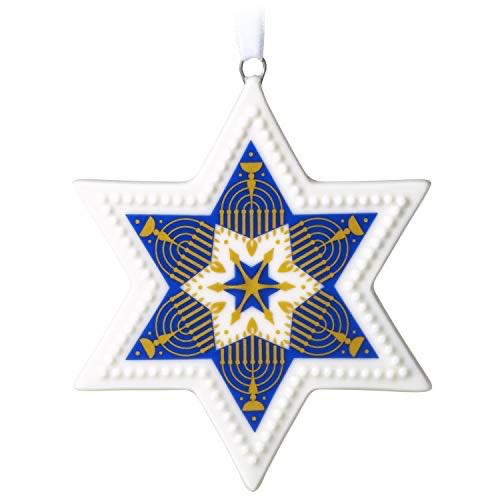 Hallmark Keepsake Ornament Hanukkah Blessings Star Of David Porcelain  ornament collectible [Barcode 763795616992] - Main Image 1