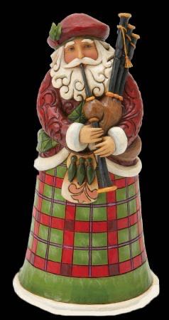 “Nollaig Chridheil” Scottish Santa Figurine - Jim Shore Heartwood Creek (Santa’s From Around The World) ornament collectible [Barcode 045544307062] - Main Image 2