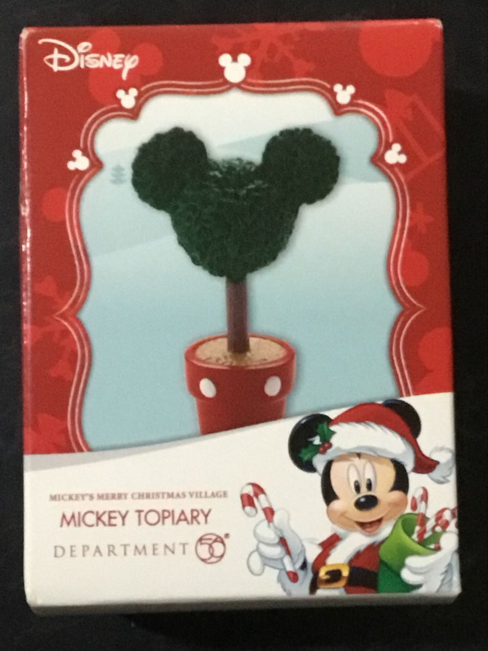Mickey Topiary - Mickey’s Merry Christmas Village ornament collectible [Barcode 045544481182] - Main Image 2