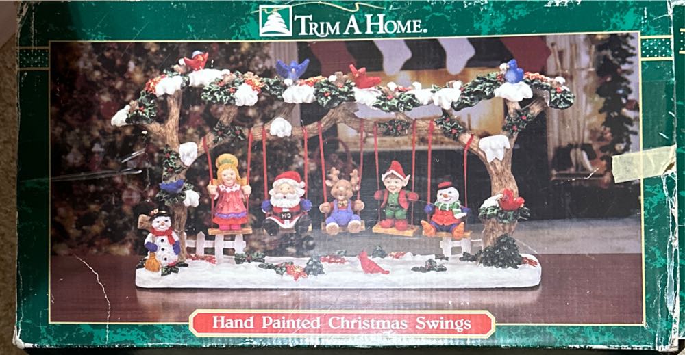 Hand Painted Christmas Swings - Trim A Home (Christmas) ornament collectible [Barcode 788225273231] - Main Image 2