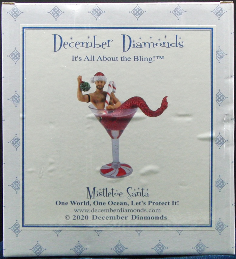 Mistletoe Santa  - Mermen (One World, One Ocean, Let’s Protect It!) ornament collectible [Barcode 807962551409] - Main Image 2