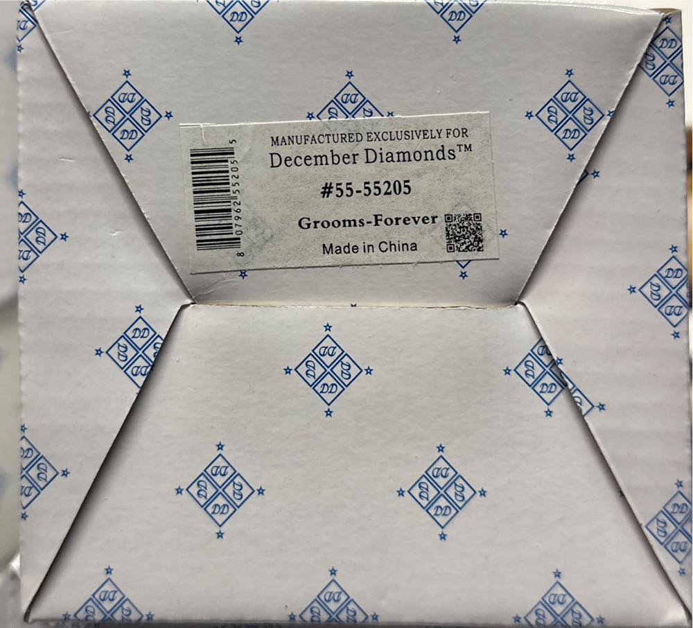 December Diamond Grooms Forever 55-55205  ornament collectible - Main Image 2