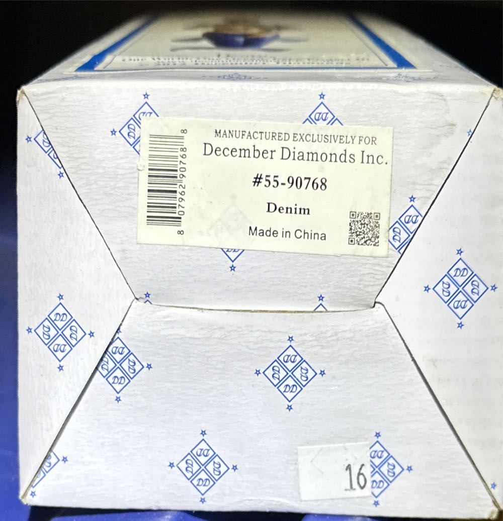 Rare December Diamonds Denim Merman Ornament Brand New In Collectors Box  ornament collectible [Barcode 807962907688] - Main Image 2