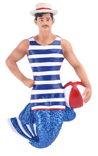 December Diamonds 55-55419 Merman Mr. Beach Balls Hanging Ornament  ornament collectible [Barcode 807962554196] - Main Image 1