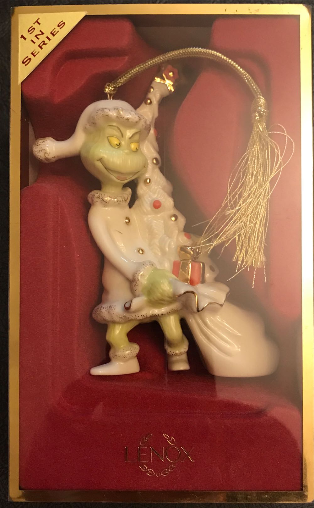 The Grinch, “Away With The Tree” - Lenox (Dr. Seuss’s How The Grinch Stole Christmas) ornament collectible [Barcode 091709488787] - Main Image 2