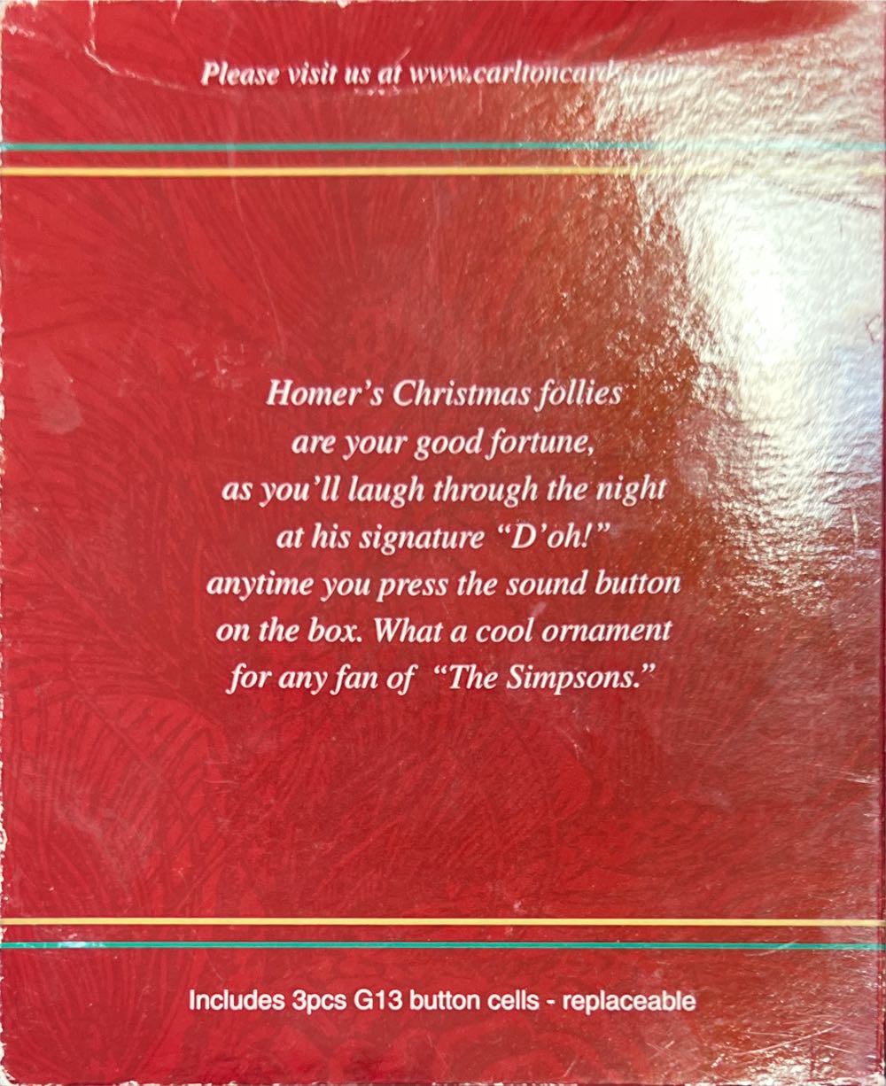 Homer Simpson - The Simpsons ornament collectible - Main Image 2