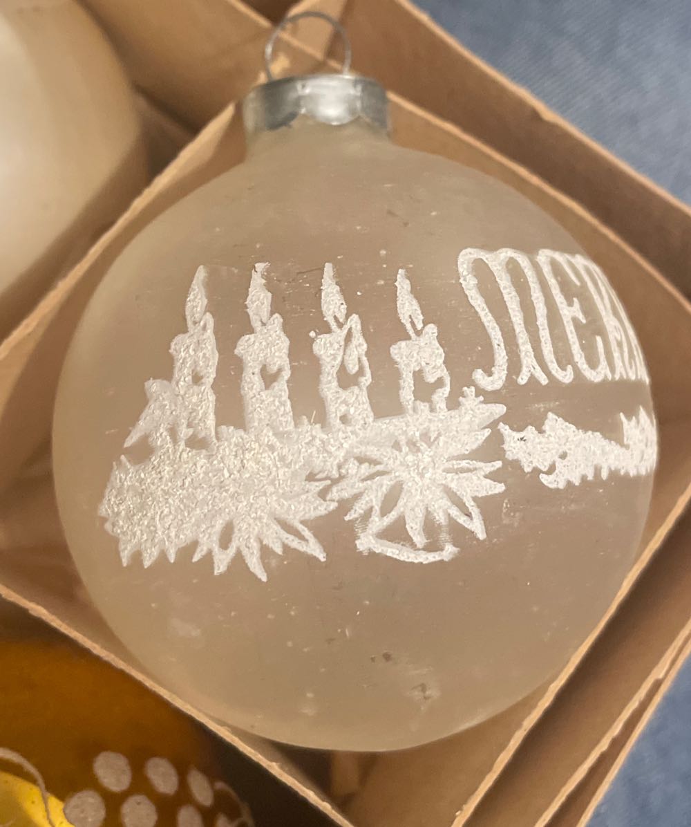 George Franke - Round - Stencil - Merry Christmas Candles - Stencil (Round) ornament collectible - Main Image 2