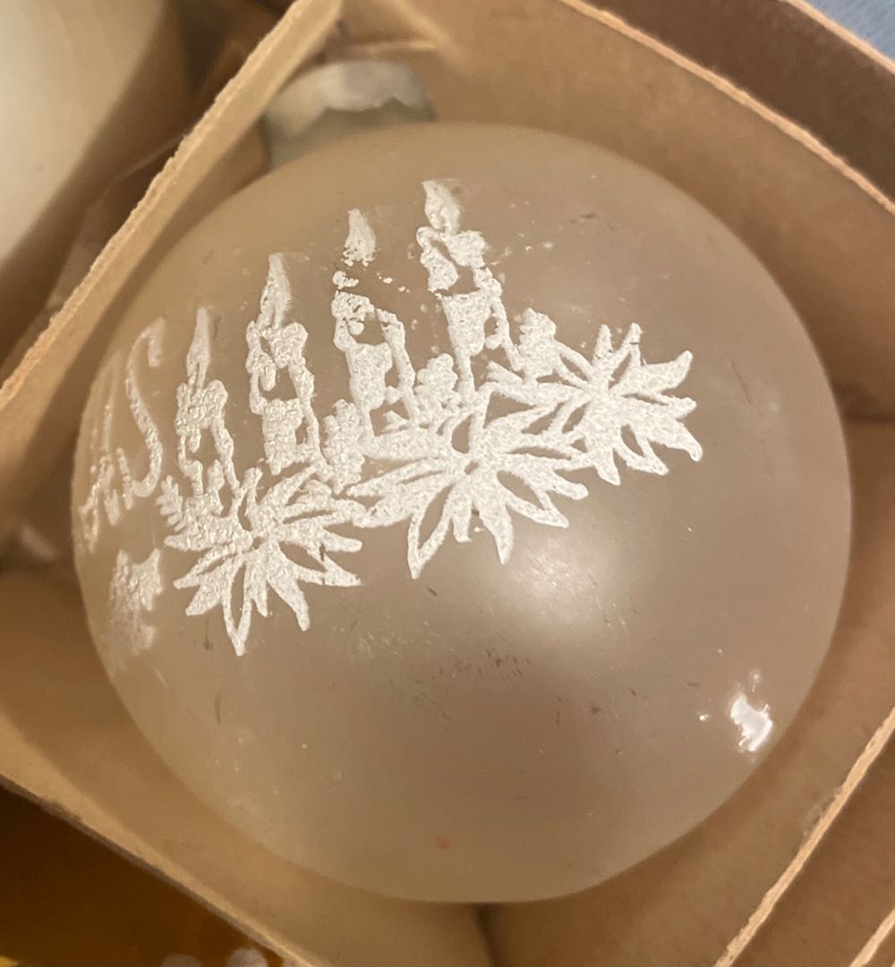 George Franke - Round - Stencil - Merry Christmas Candles - Stencil (Round) ornament collectible - Main Image 3