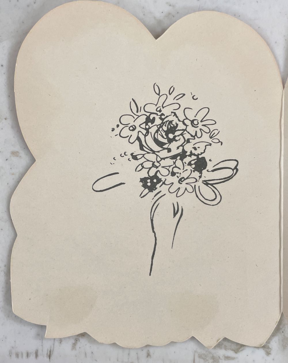 Colortree Created - Valentine - Single Fold - Girl With Valentine In Hair - 2/5 V 3636/1-O - Valentine (Simple Fold) ornament collectible - Main Image 2