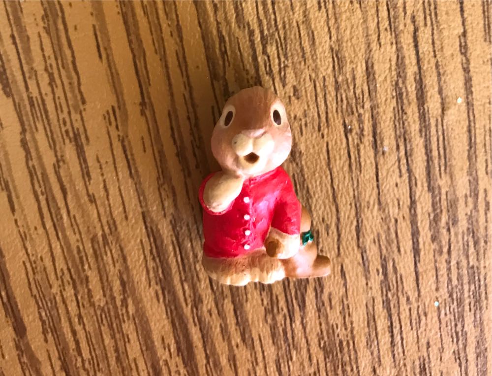 Merry Miniatures Pajama Bunny  ornament collectible - Main Image 3