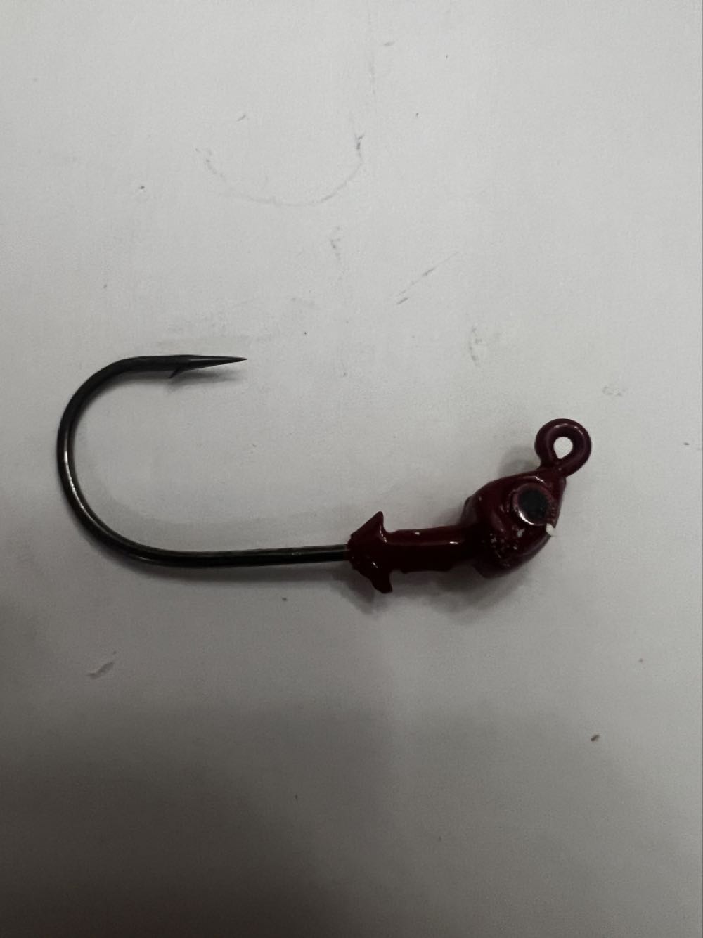 Jig Head:  Flat Red - .25 oz. - Jig Head ornament collectible - Main Image 1