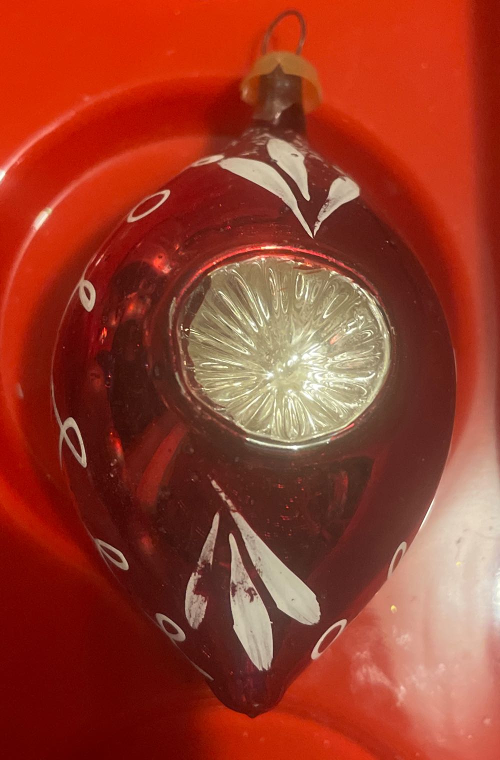 Poland - Teardrop - Double Reflector - Red, White, Silver - Reflector (Teardrop) ornament collectible - Main Image 3
