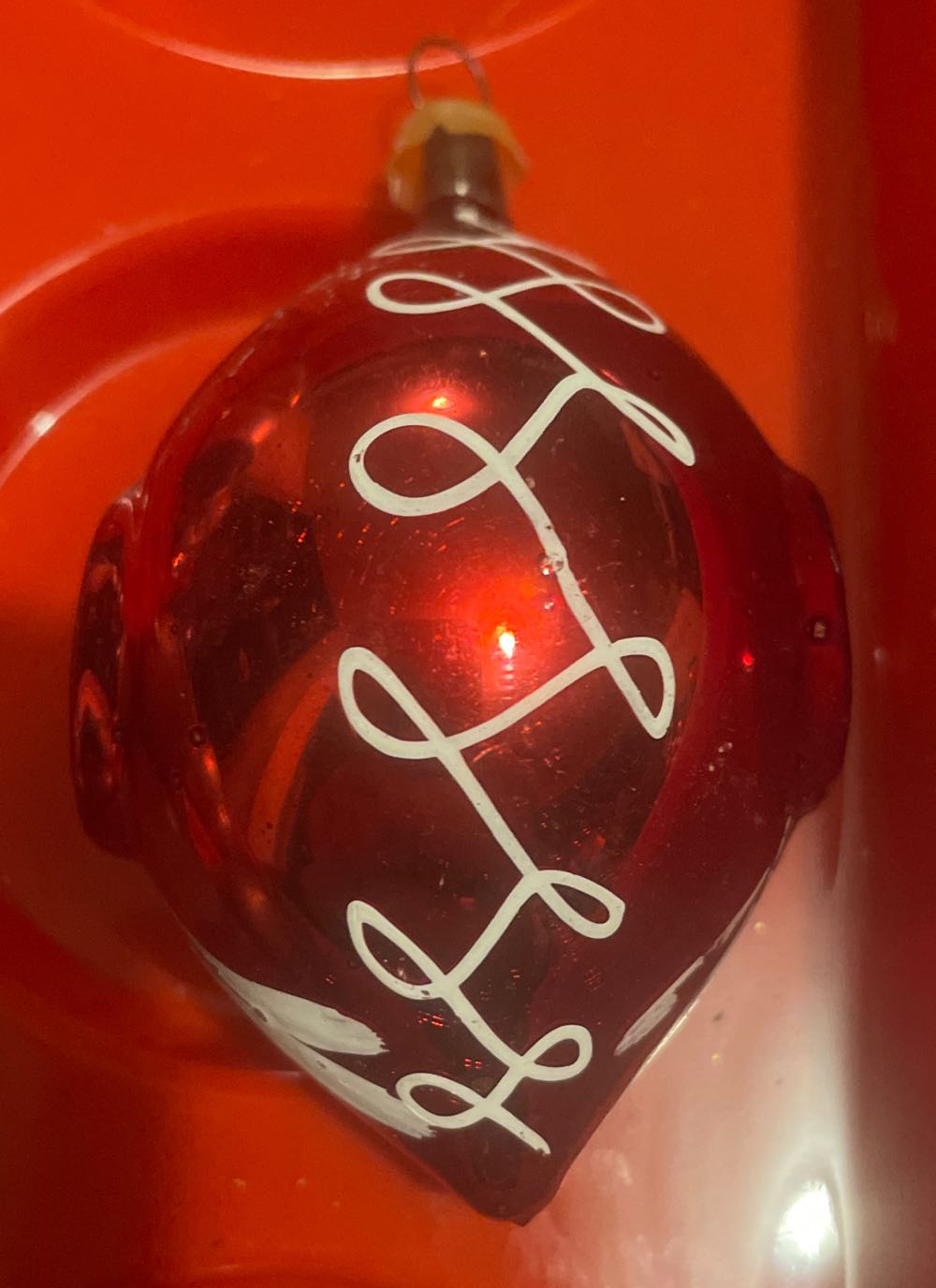 Poland - Teardrop - Double Reflector - Red, White, Silver - Reflector (Teardrop) ornament collectible - Main Image 4