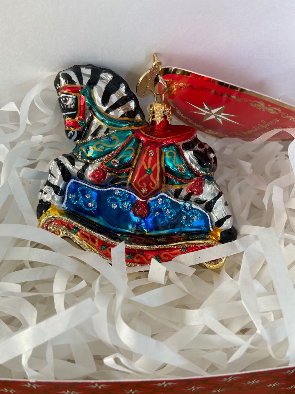 Gem Rocking In Stripes  (Animals) ornament collectible - Main Image 2
