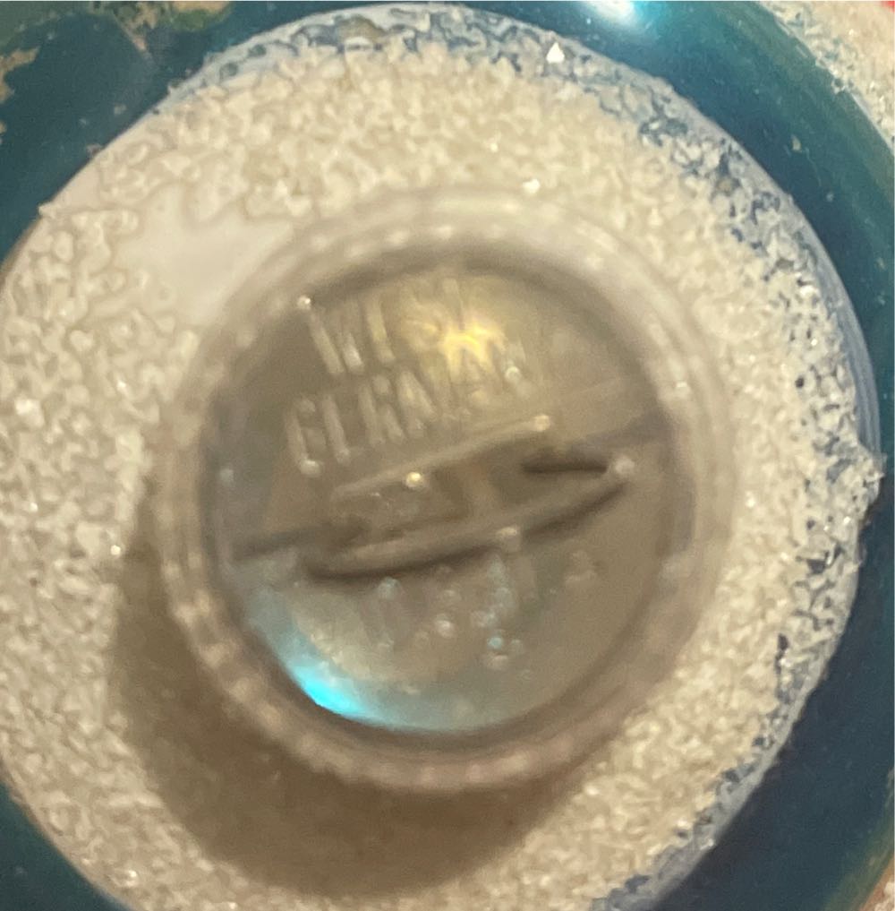 Lanissa - D.G.B.M. - Round - Stripes & Mica - White, Blue, Red, Gold - Stripes (Round) ornament collectible - Main Image 2