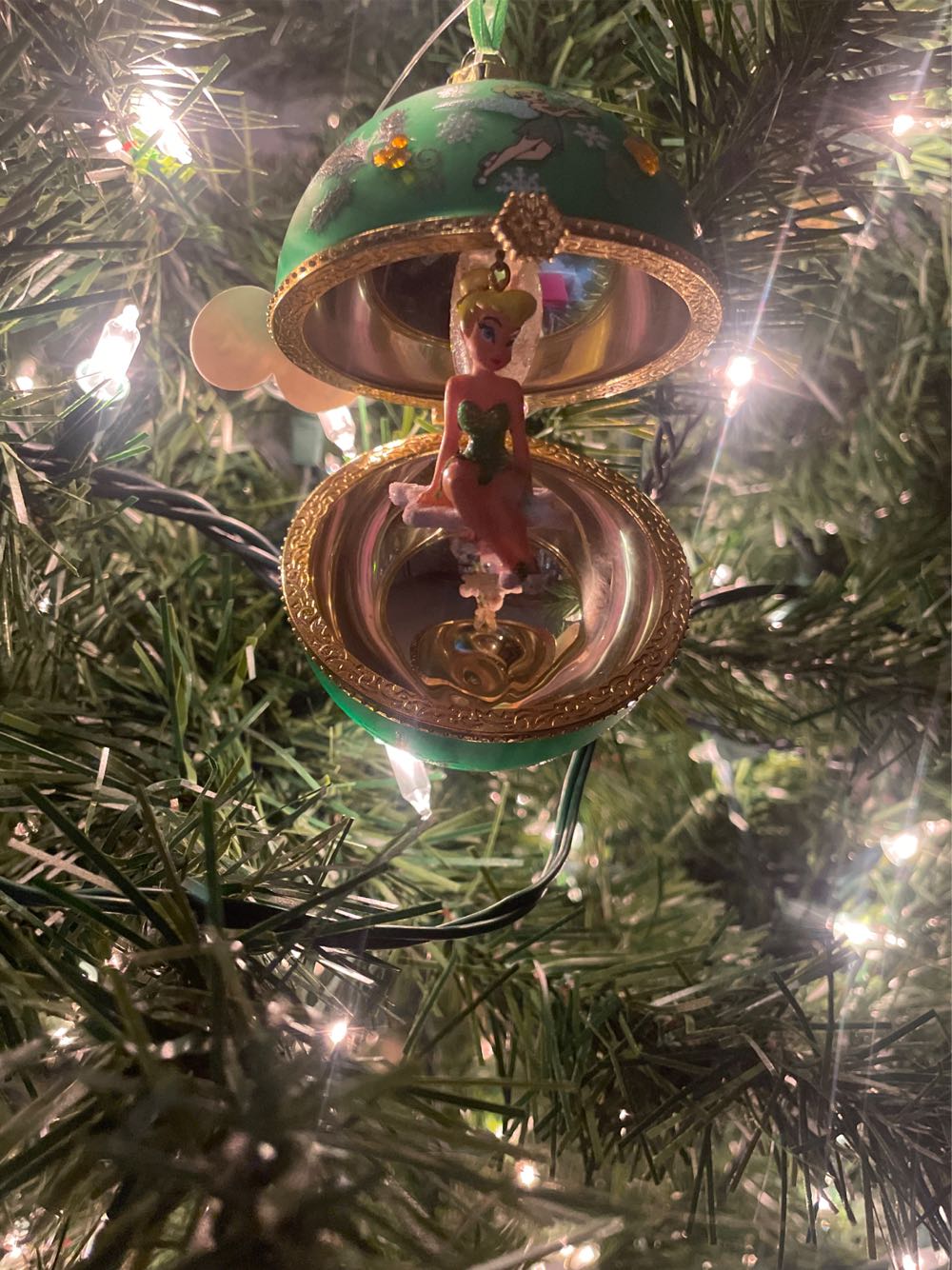 Shiny Brite - Christmas Novelty - Angel & Tree