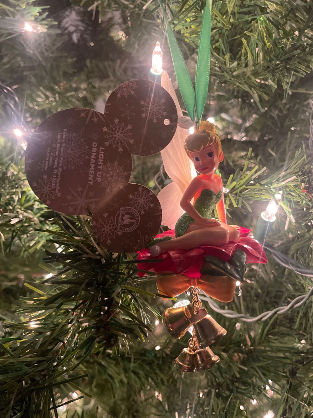 Tinker Bell Poinsettia Lightup Ornament Disney Parks Flickr - Disney - Tinkerbell (Disney, Tinker Bell, Fairies, Mini) ornament collectible [Barcode 400007564282] - Main Image 2