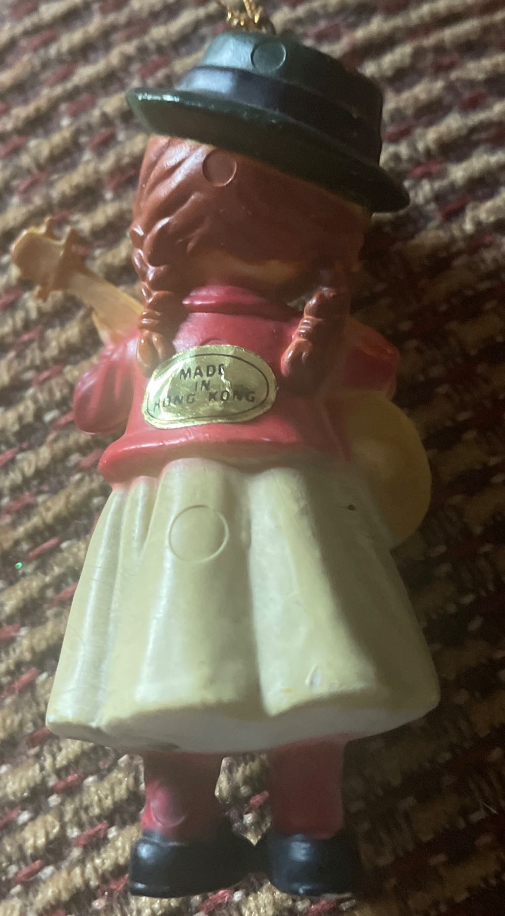 Bradford - Just For You - Girl With Mandolin - Green Dress - Just For You (Children) ornament collectible - Main Image 3