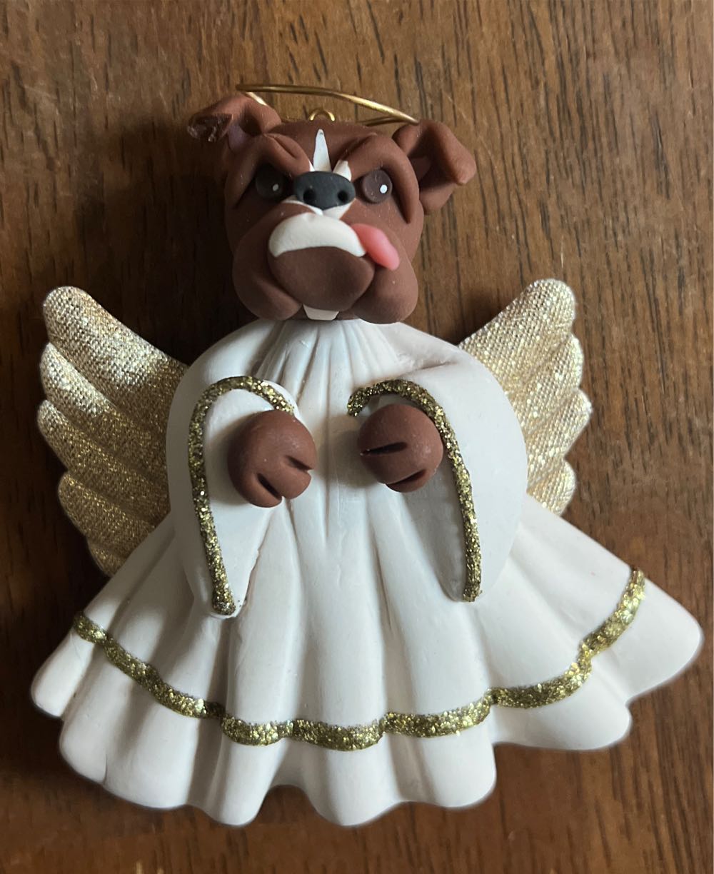 Shiny Brite - Round - Stripes - Silver, White, Orange