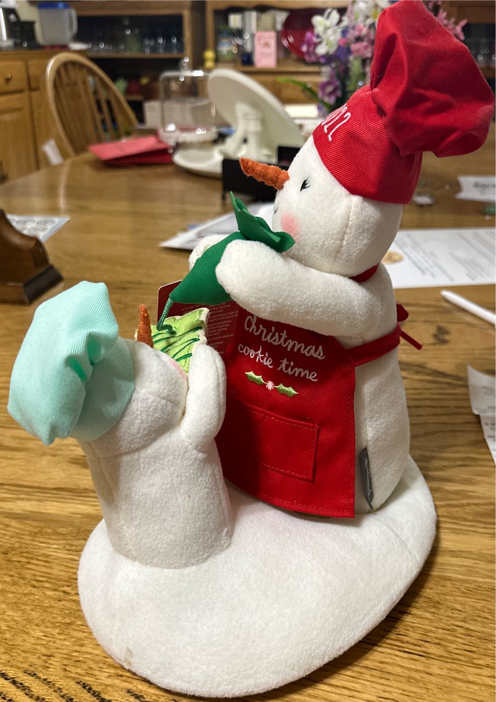 #19 Can’t Wait For Cookies - Techno Plush (Snowmen) ornament collectible [Barcode 763795788989] - Main Image 2