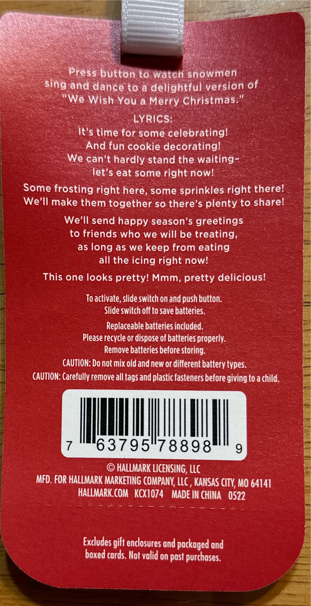 #19 Can’t Wait For Cookies - Techno Plush (Snowmen) ornament collectible [Barcode 763795788989] - Main Image 4