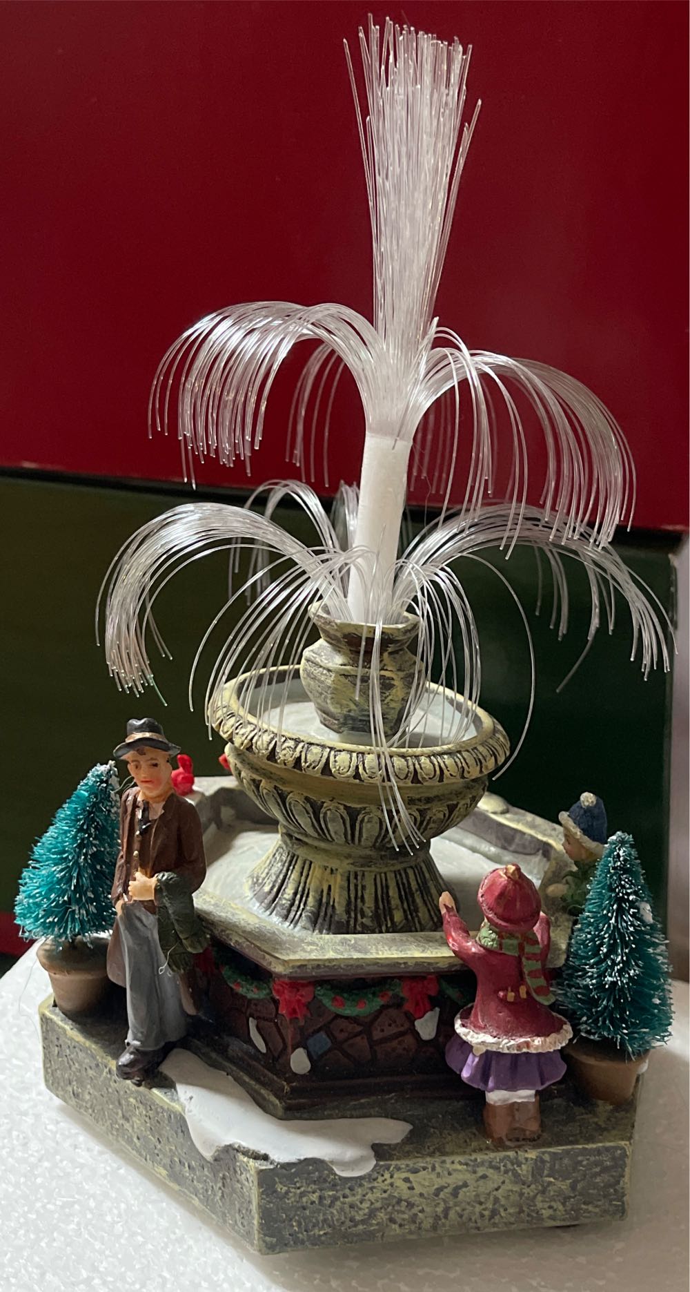 St Nicholas Square Fiber Optic Fountain  ornament collectible [Barcode 400942999675] - Main Image 3