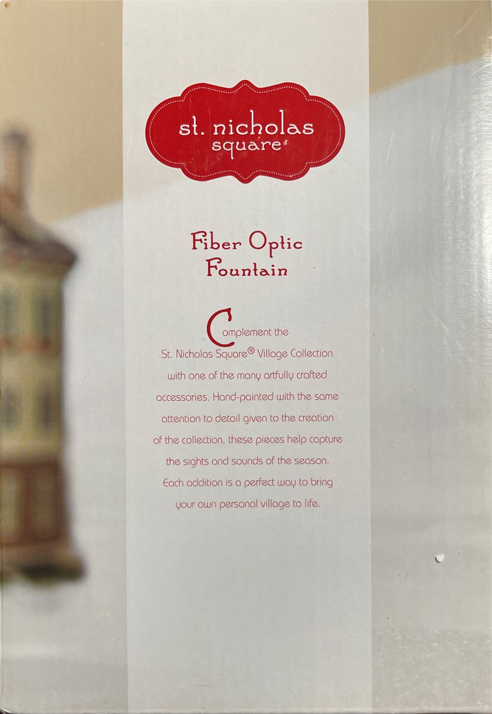 St Nicholas Square Fiber Optic Fountain  ornament collectible [Barcode 400942999675] - Main Image 4