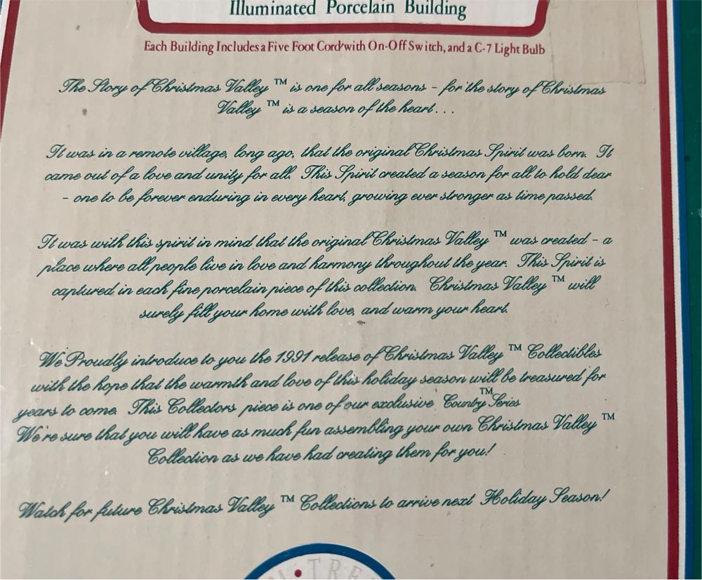 Christmas Valley Country Series Mercantile  ornament collectible [Barcode 088907195968] - Main Image 4