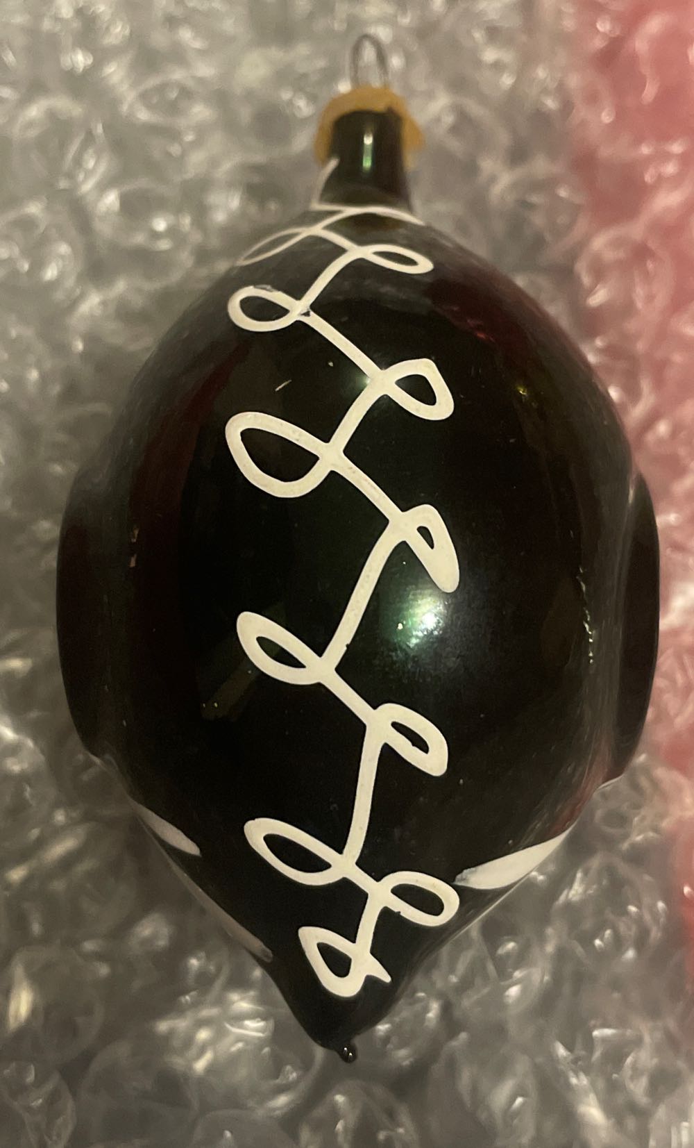 Poland - Teardrop - Double Reflector - Navy Blue & White - Double Reflector (Teardrop) ornament collectible - Main Image 2