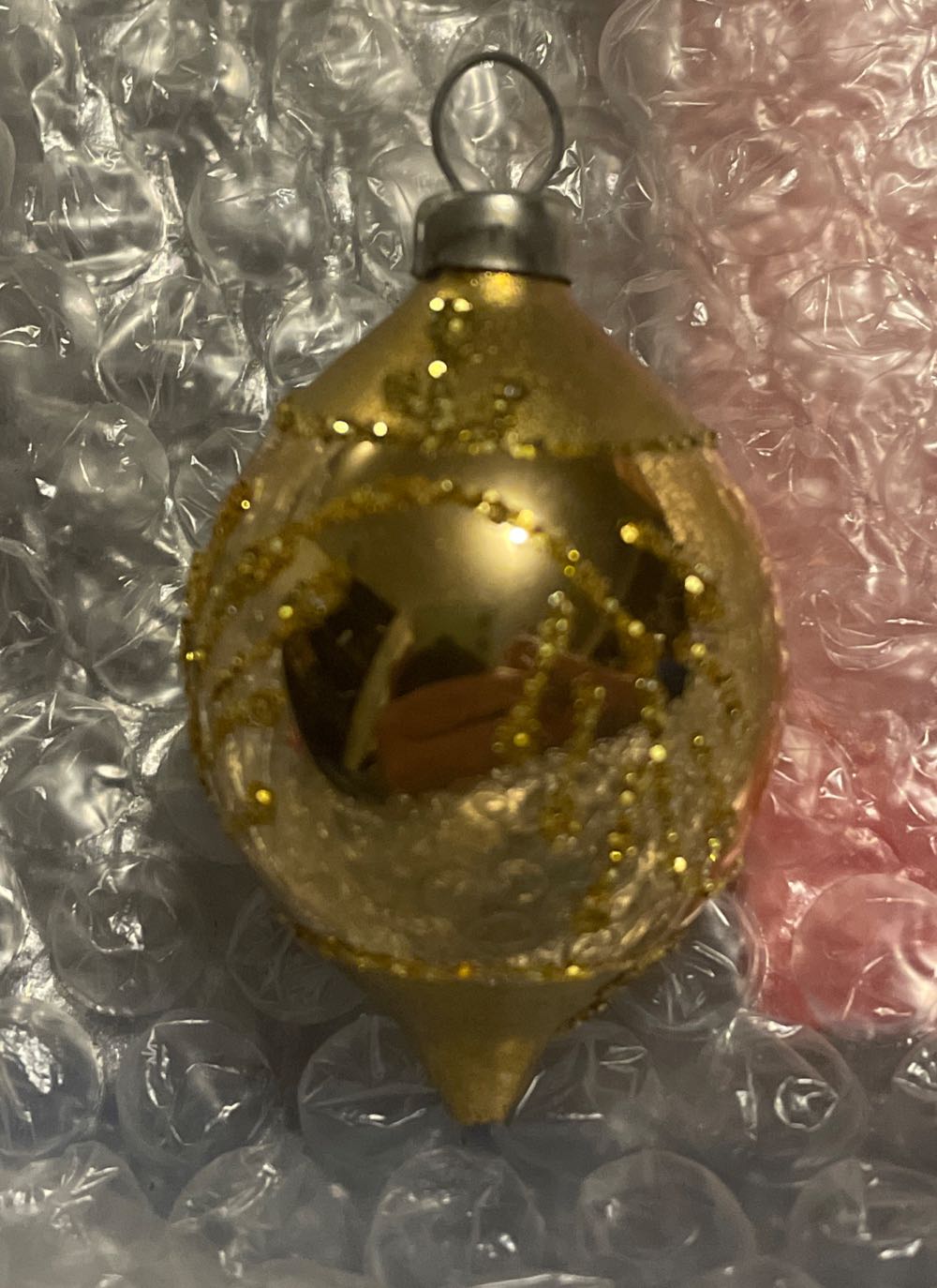 Poland - Teardrop - Gold, Glitter - Glitter (Teardrop) ornament collectible - Main Image 2