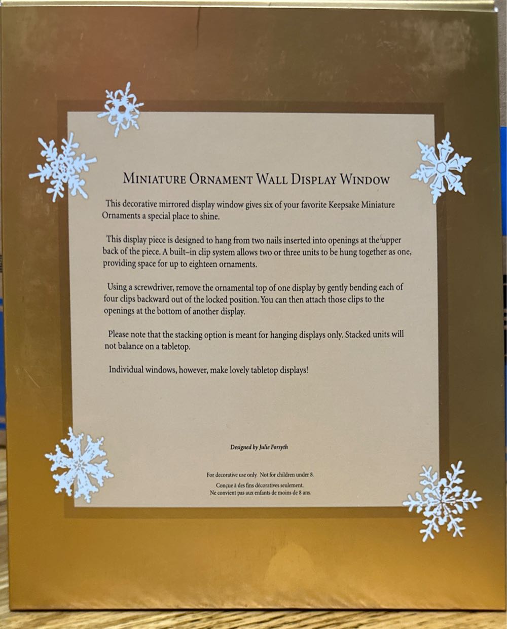 Miniature Ornament Wall Display Window - Miniature (Miniature Ornament Display) ornament collectible - Main Image 2