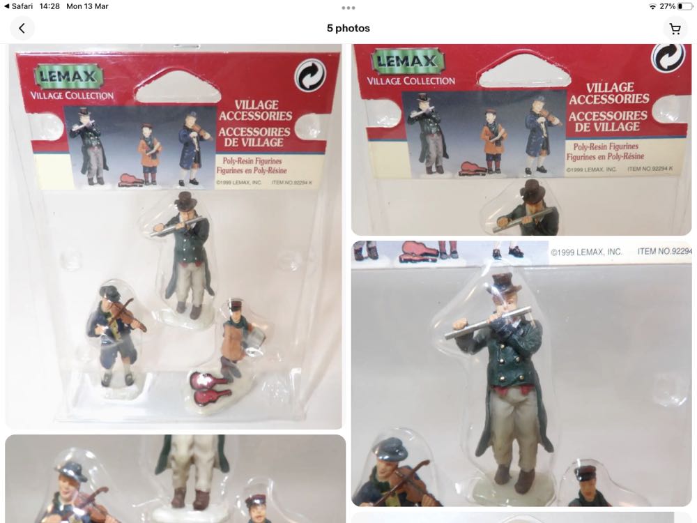 Streetside Musicians - Holidays And Seasons (Christmas Village) ornament collectible - Main Image 2