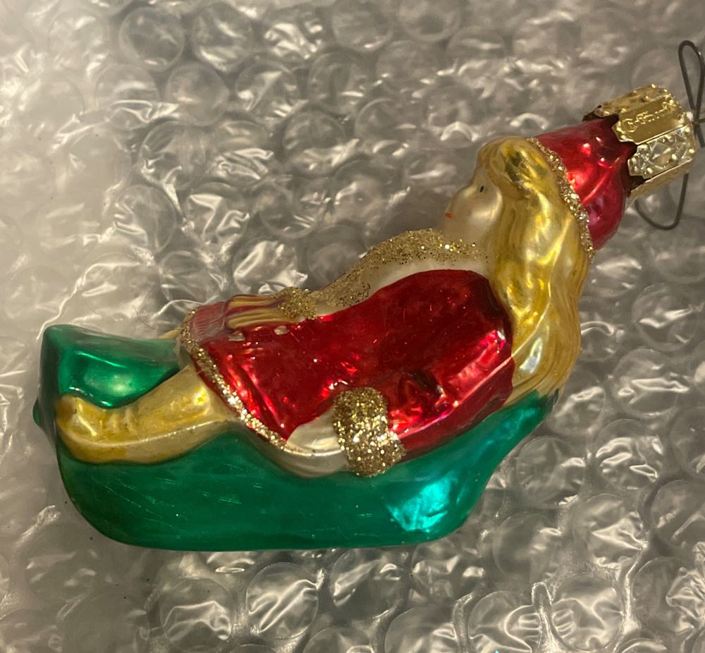Christborn - Girl On Sled - Girl On Sled (Figural) ornament collectible - Main Image 2