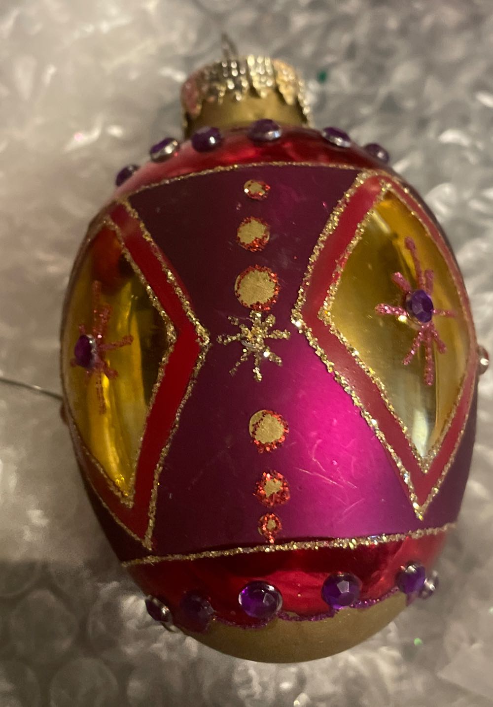 Dept. 56 - Faberge Egg - Purple, Gold - Faberge Egg (Figural) ornament collectible - Main Image 2