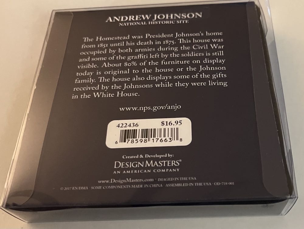 Andrew Johnson - National Historic Site (Historical) ornament collectible - Main Image 2